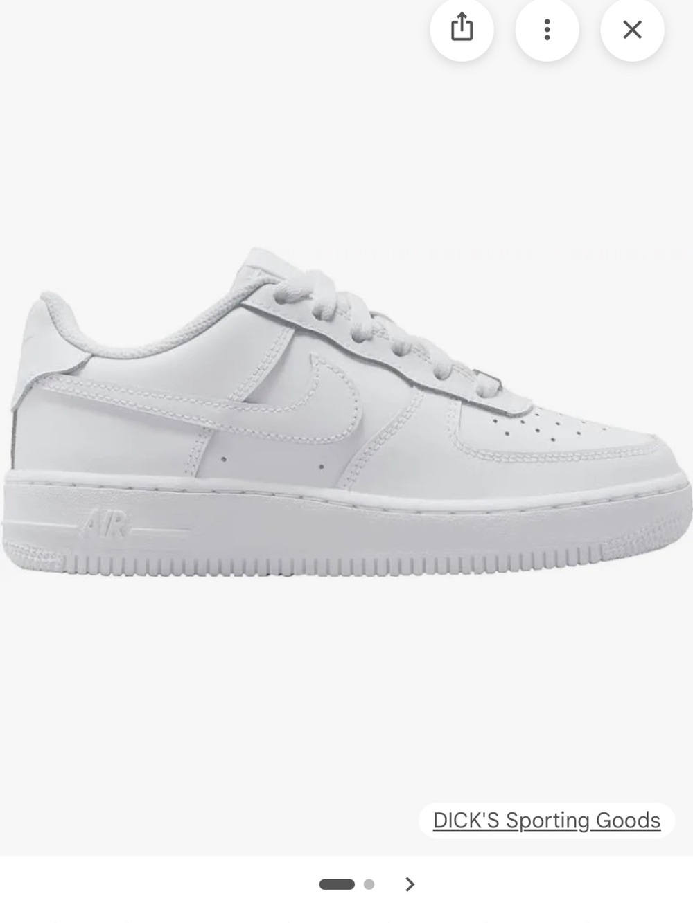 Nike Air Force 1 All-White Low-Top Sneakers